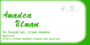 amadea ulman business card